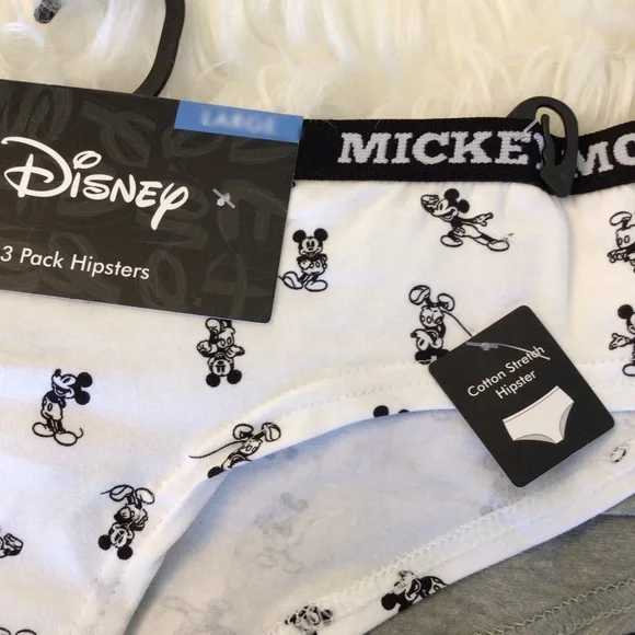 Sold! 3-Pack Disney Womens Mickey Mouse Hipster Panty Choose Size - Picture 4 of 7
